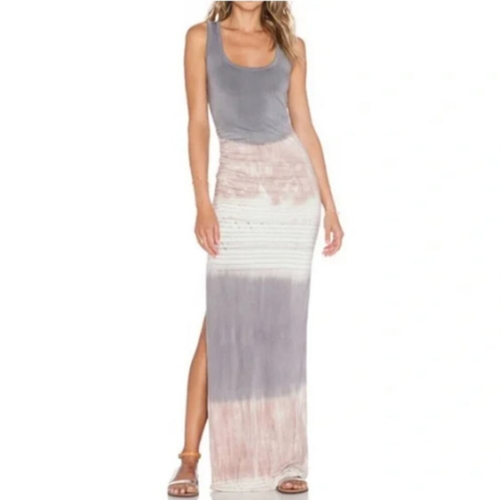 Young Fabulous & Broke Blue Tie Dye Tank Maxi Dress Size Large